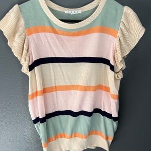 THML Shortsleeved Stripe Sweater Size S